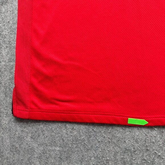 Georgia Bulldogs Nike Polo Shirt Men M Red Colorblock Performance Team Issue - Picture 4 of 16